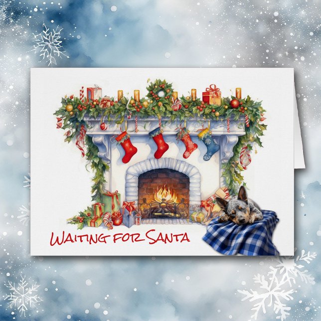 Une cheminée de chien de bétail australien attend  (Créateur téléchargé)