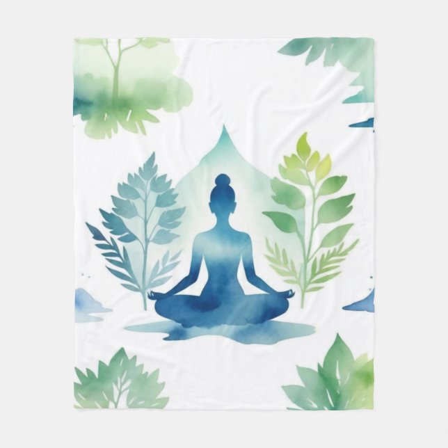 Une couverture inspirée du yoga pour le bien-être  (Devant)