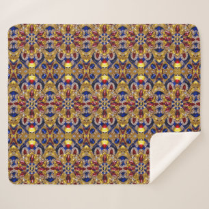 Une couverture Sherpa avec des couleurs Colombie