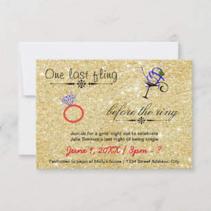 Une Dernière Invitation Bachelorette Gold -3x5