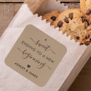 Une douce fin à une nouvelle étiquette de cadeau d