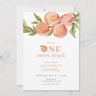Une douce Pêche Peach Invitation Peach Premier Ann