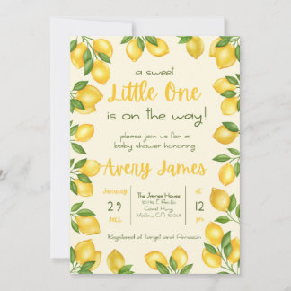 Une douce Petite Petite Baby shower Invitation
