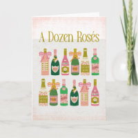 Une Douzaine de Rosés Champagne Rose Bouteilles Ba