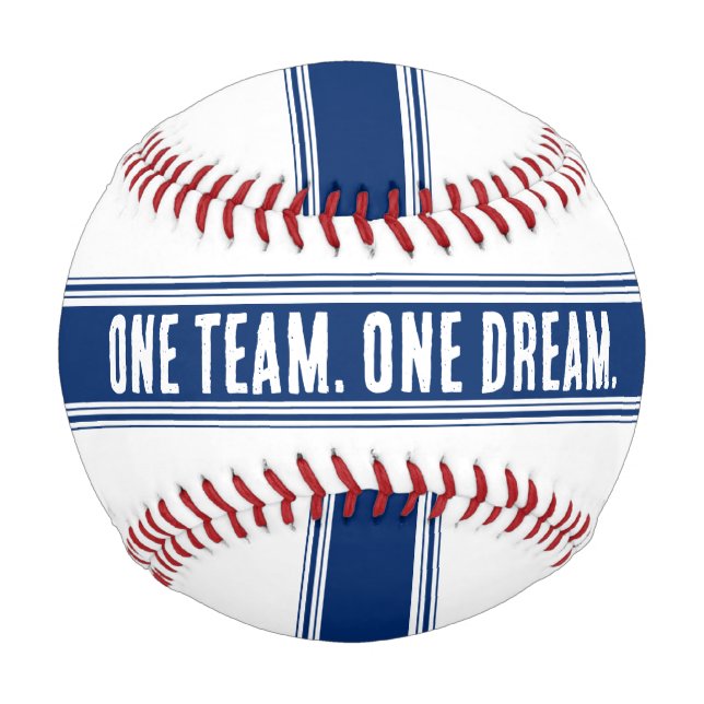 Une Équipe. Un Rêve. Balle de baseball (Devant)