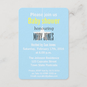 Une étoile est invitation née de baby shower