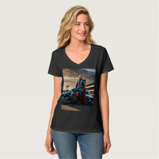 Une femme et un T-shirt