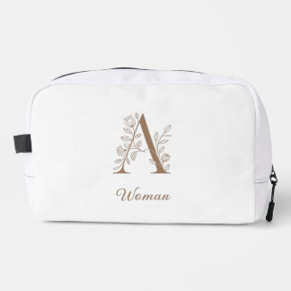 Une femme – Pochette de maquillage à monogramme fl