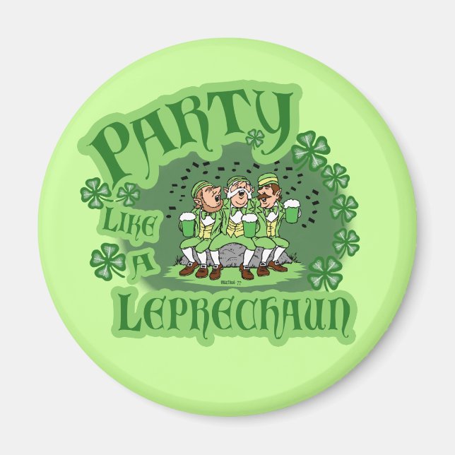 Une fête comme un aimant Leprechaun (Devant)