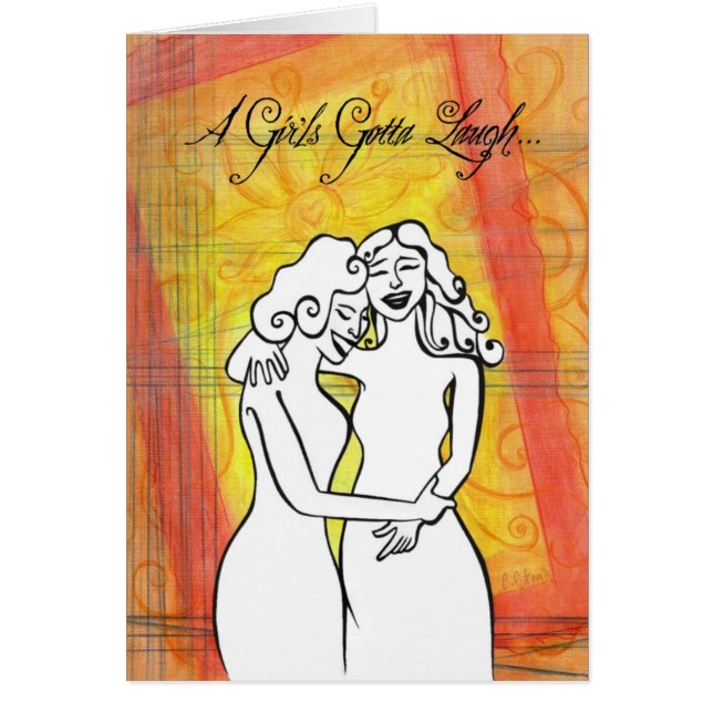 Une fille a obtenu de rire (Devant)