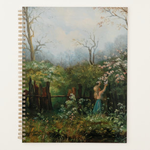 Une fille dans le jardin - Olga Wisinger-Florian