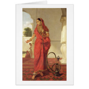 Une fille de danse indienne avec un narguilé, 1772