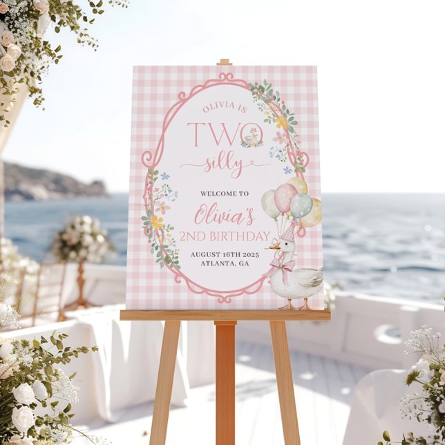 Une fille d'oie sotte 2e Affiche de bienvenue d'an (Créateur téléchargé)