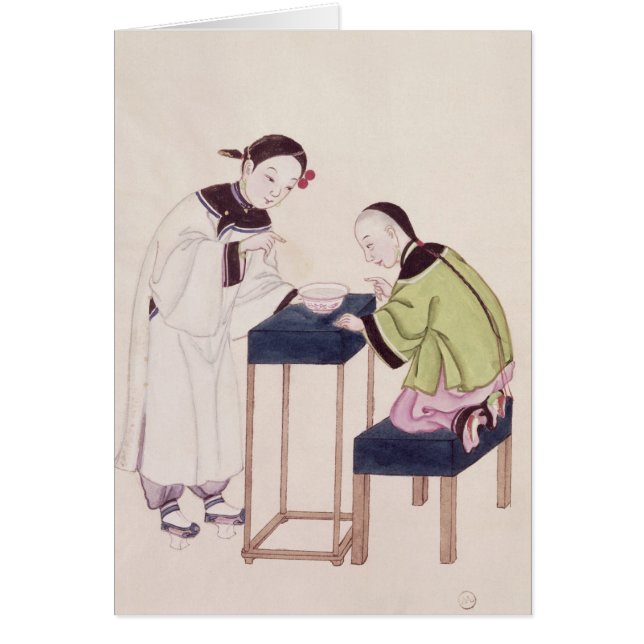 Une fille recherchant la chance dans une cuvette (Devant)