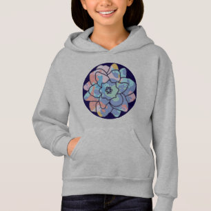 Une fleur faite de taches de peinture