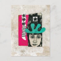 Une fois et toujours une carte postale de lunatiqu