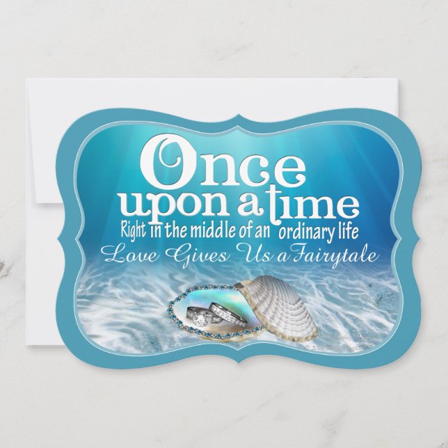 Une Fois Sur Un Faire-part de mariage Temps (Devant)