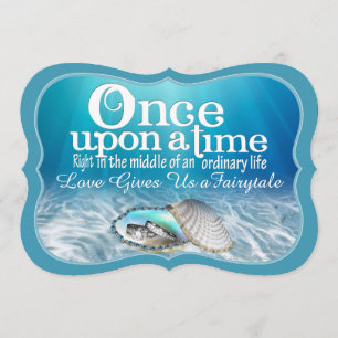 Une Fois Sur Un Faire-part de mariage Temps