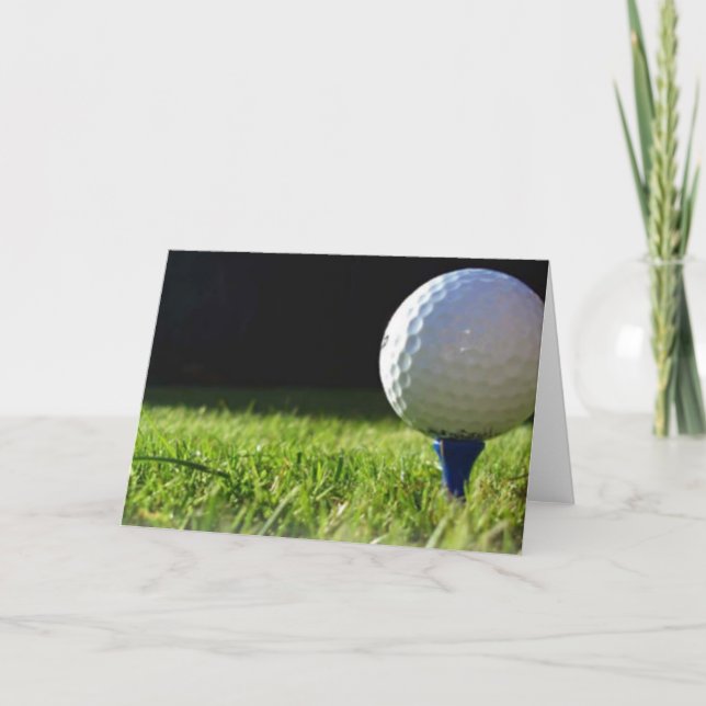 Une grande carte de golf pour profiter (Devant)