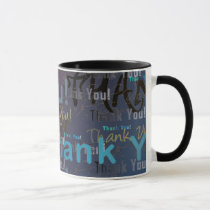Une grandes grandes tasse de café de MERCI/tasse