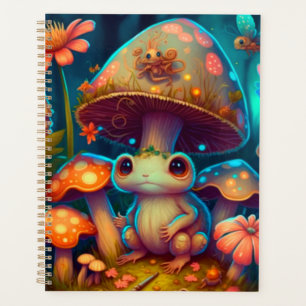 Une grenouille à champignons magiques