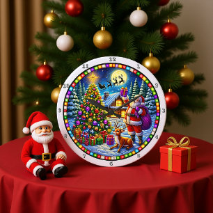 Une horloge à thème de Noël avec Père Noël