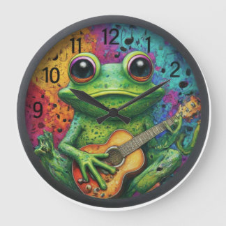 Une horloge de grenouille funky