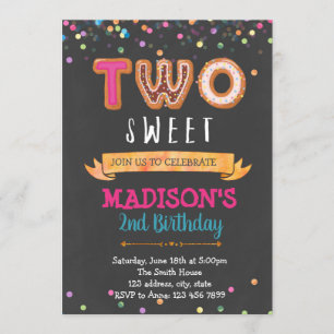 Une invitation à la fête d'anniversaire