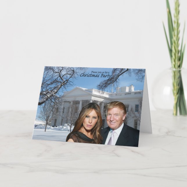 Une invitation à Noël de Donald et Melania (Devant)