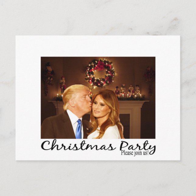 Une invitation à Noël de Donald et Melania (Devant)
