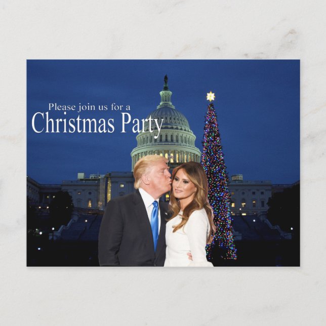 Une invitation à Noël de Donald et Melania (Devant)