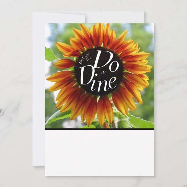 Une invitation amusante pour un dîner de répétitio (Devant)