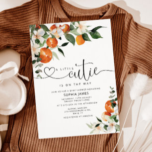 Une invitation au baby shower Little Cutie