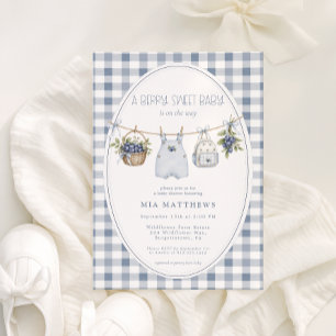 Une invitation de baby shower A Berry Sweet
