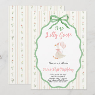 Une invitation de fête d'anniversaire florale d'oi