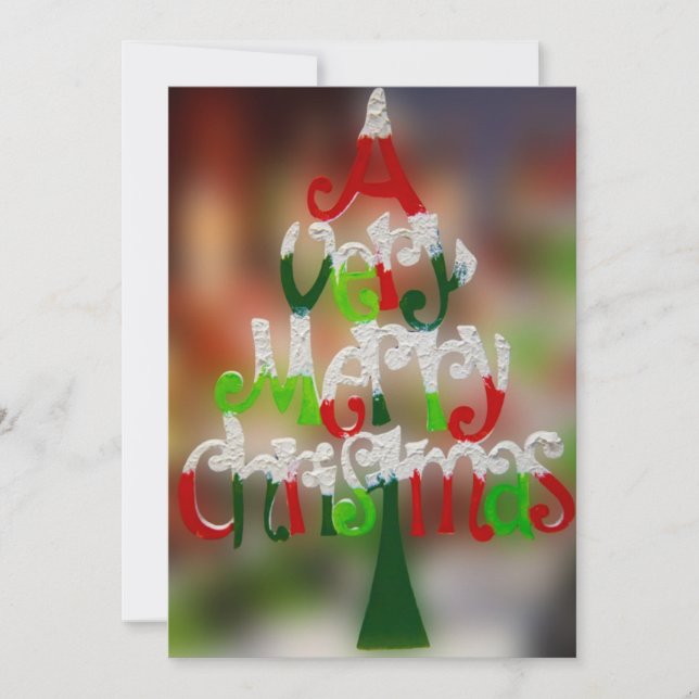 Une invitation de Noël très joyeuse (Devant)