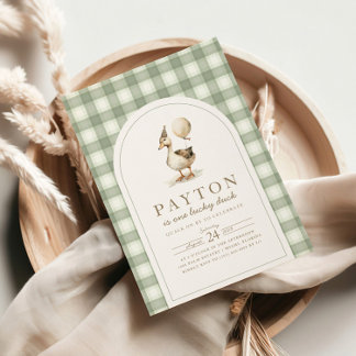 Une Invitation Lucky Duck, fête d'anniversaire de