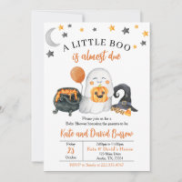 Une invitation pour une Baby Shower 'A Little Boo'