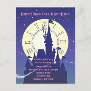 Une invitation royale de fête d'anniversaire de