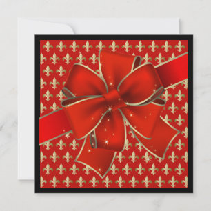 Une Invitation Royale Élégante Red Bow