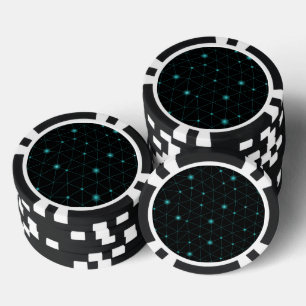 Une jeton de poker avec un design élégant présente