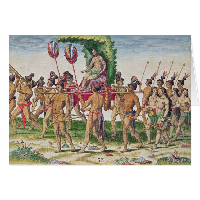 Une jeune mariée est portée (Devant horizontal)