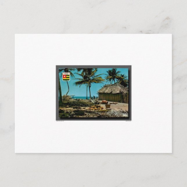 Une jolie carte du Togo Afrique (Devant)