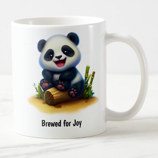 Une jolie Mug de café Panda peint en 3D (Créateur téléchargé)