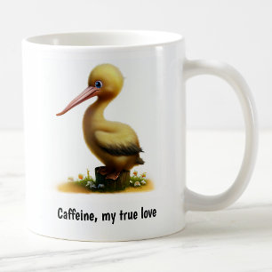 Une jolie Mug de café pélican peint en 3D