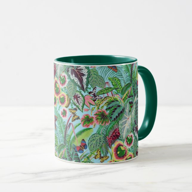 Une jolie tasse Feuille tropicale Philip Jacobs Fa (Devant droit)