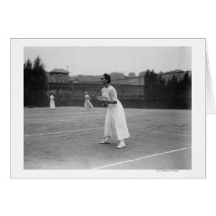 Une joueuse de tennis se prépare Photographie