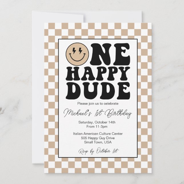 Une joyeuse invitation d'anniversaire à Tan (Devant)