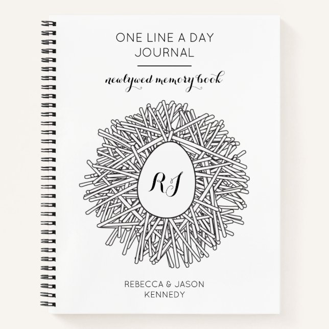Une ligne par jour Journal Newlyweed Memory Book (Devant)
