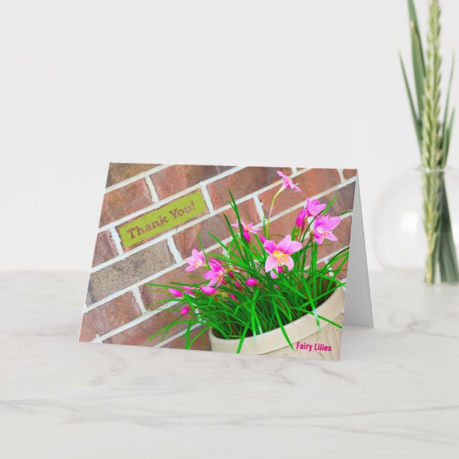 Une Lys Fée Merci Note (Devant)